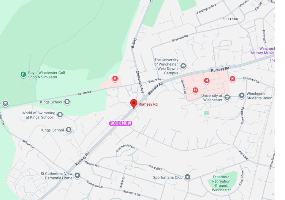 Romsey Road Winchester Location